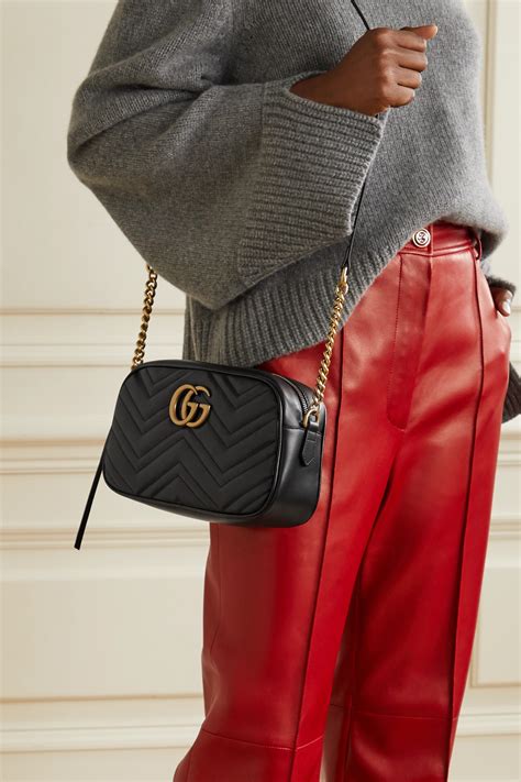 gucci small camera bag marmont|authentic Gucci Marmont small bag.